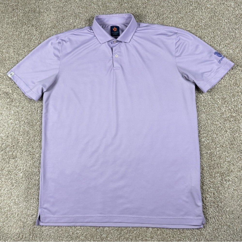 Donald Ross Polo Shirt Mens Extra Large Purple Short Sleeve Stretch‎ Performance